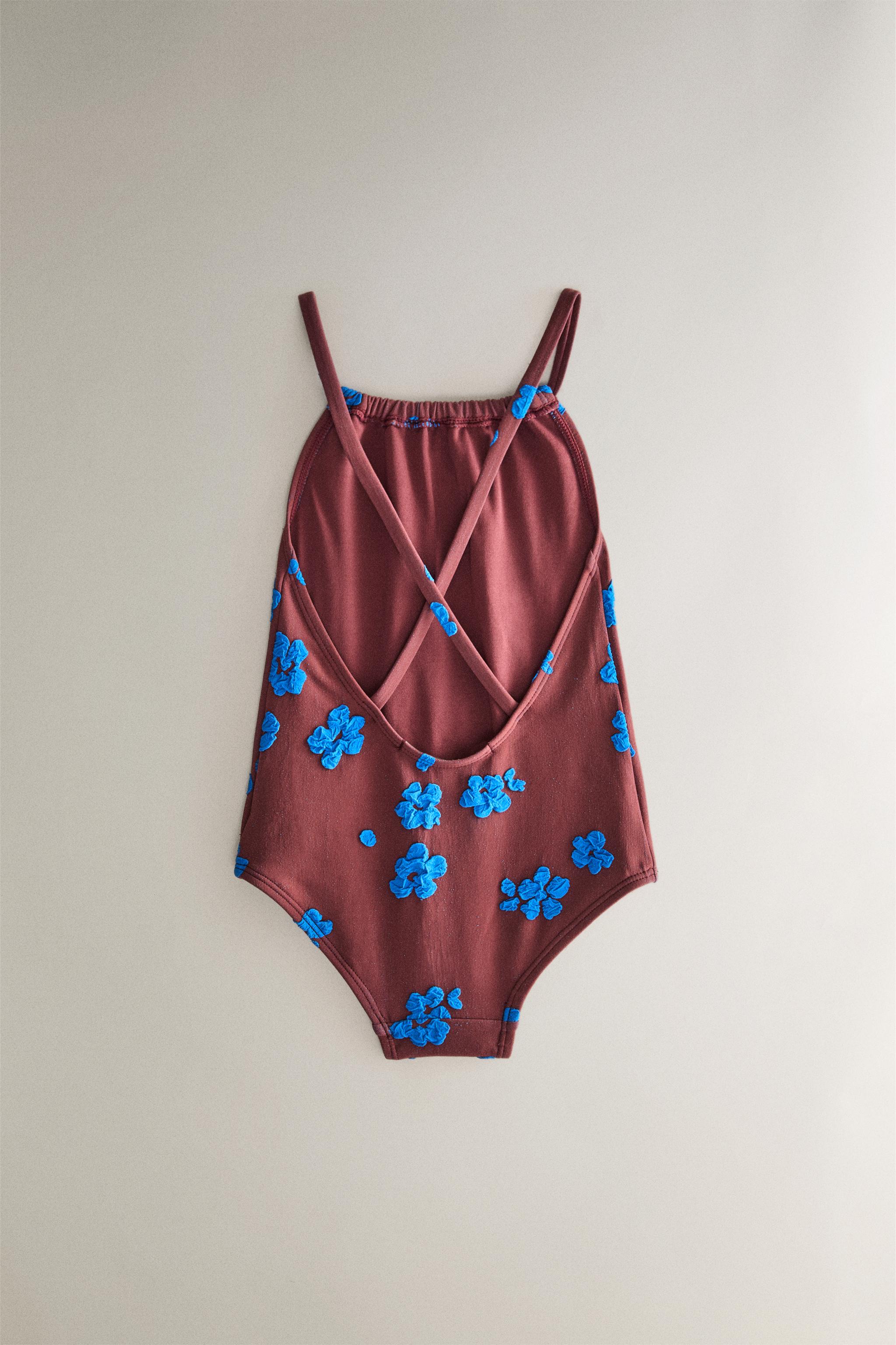 KIDS’ FLORAL BEACH SWIMSUIT
